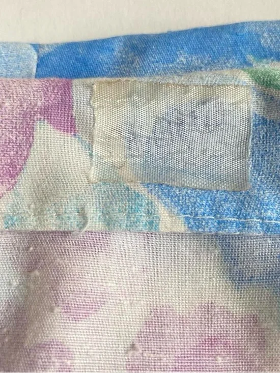 Vintage 80s watercolor floral classic spring dress - Picture 3 of 6